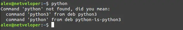 Error al ejecutar python en linux 