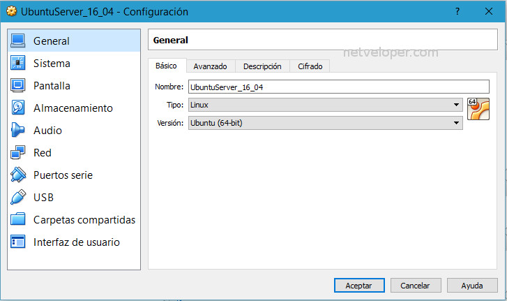 Configuracion maquina virtual Configuracion de maquina la virtual